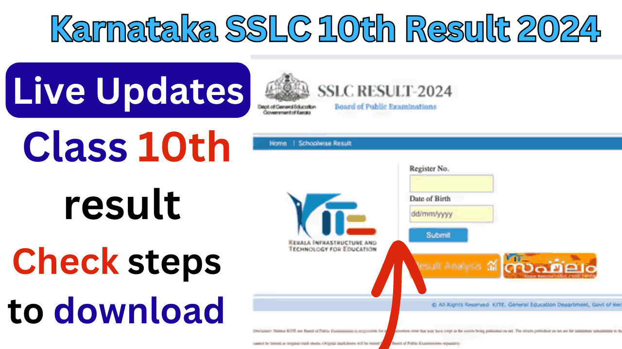 Karnataka Board SSLC 10th Result  2024