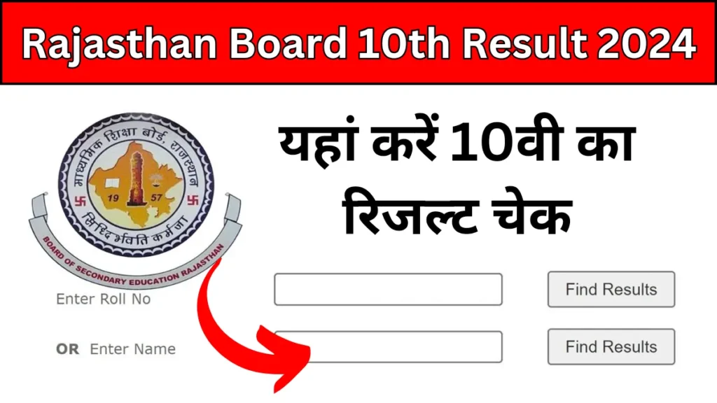 Rajasthan Board 10th Result 2024